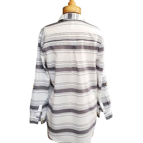 Matilda Jane & Joanna Gaines Made Ready Womens Button Up Shirt Cotton Sz M - Picture 4 of 8